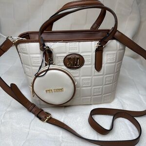 Steve Madden Cream and Brown Women's Bag Set